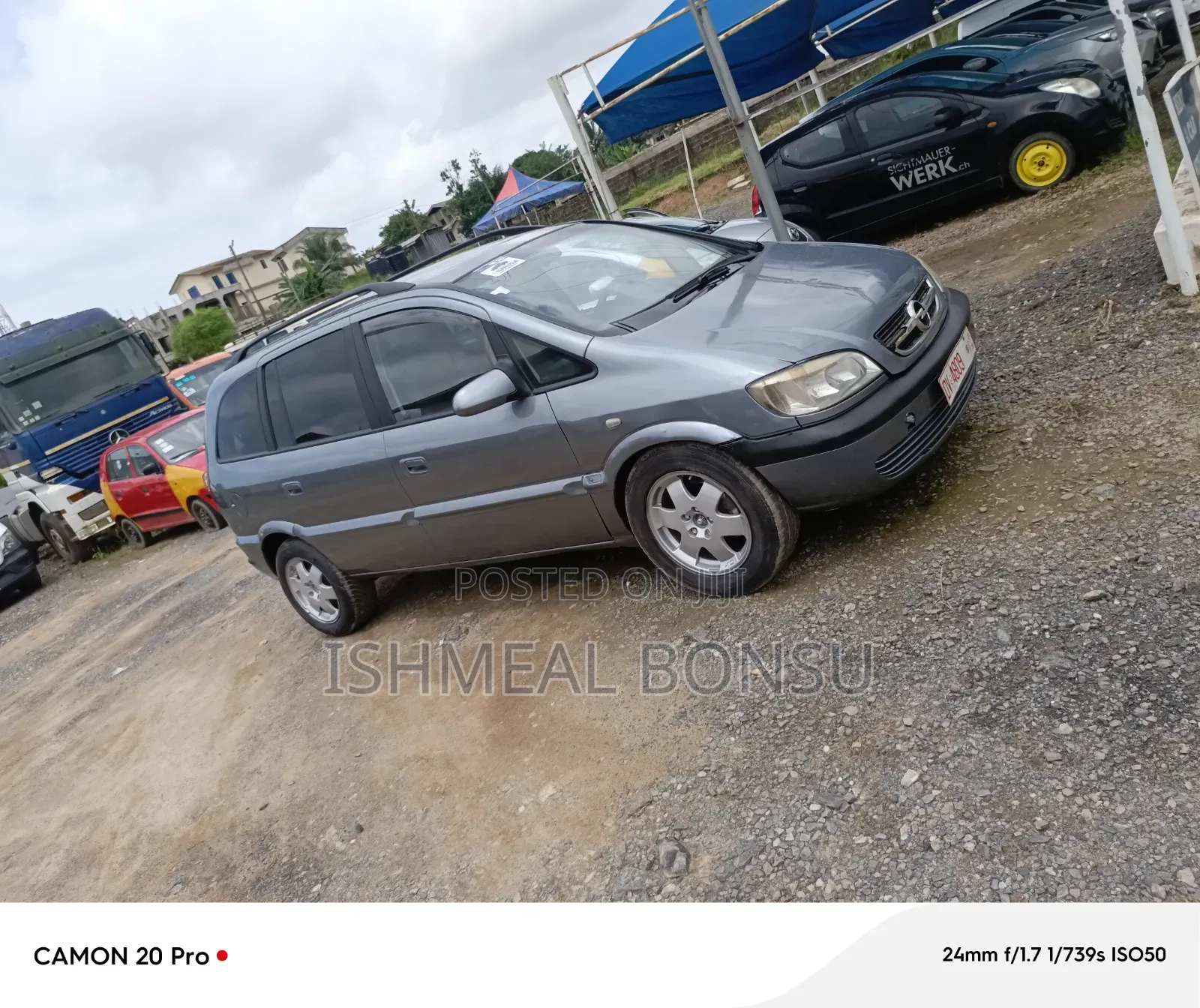 Opel Zafira 2002 Gray