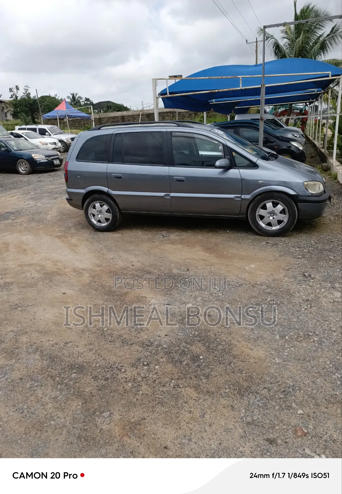 Opel Zafira 2002 Gray