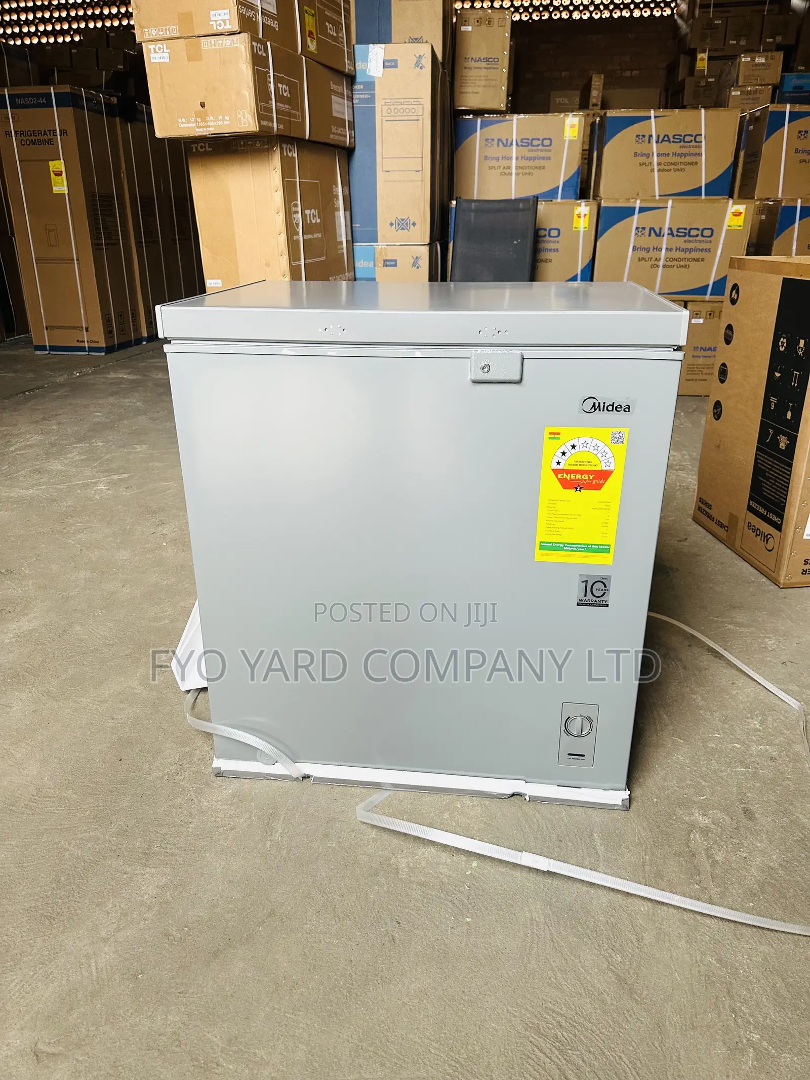 Inbuilt Inverter Midea 200liters Turbo Freezing Chest Freezer
