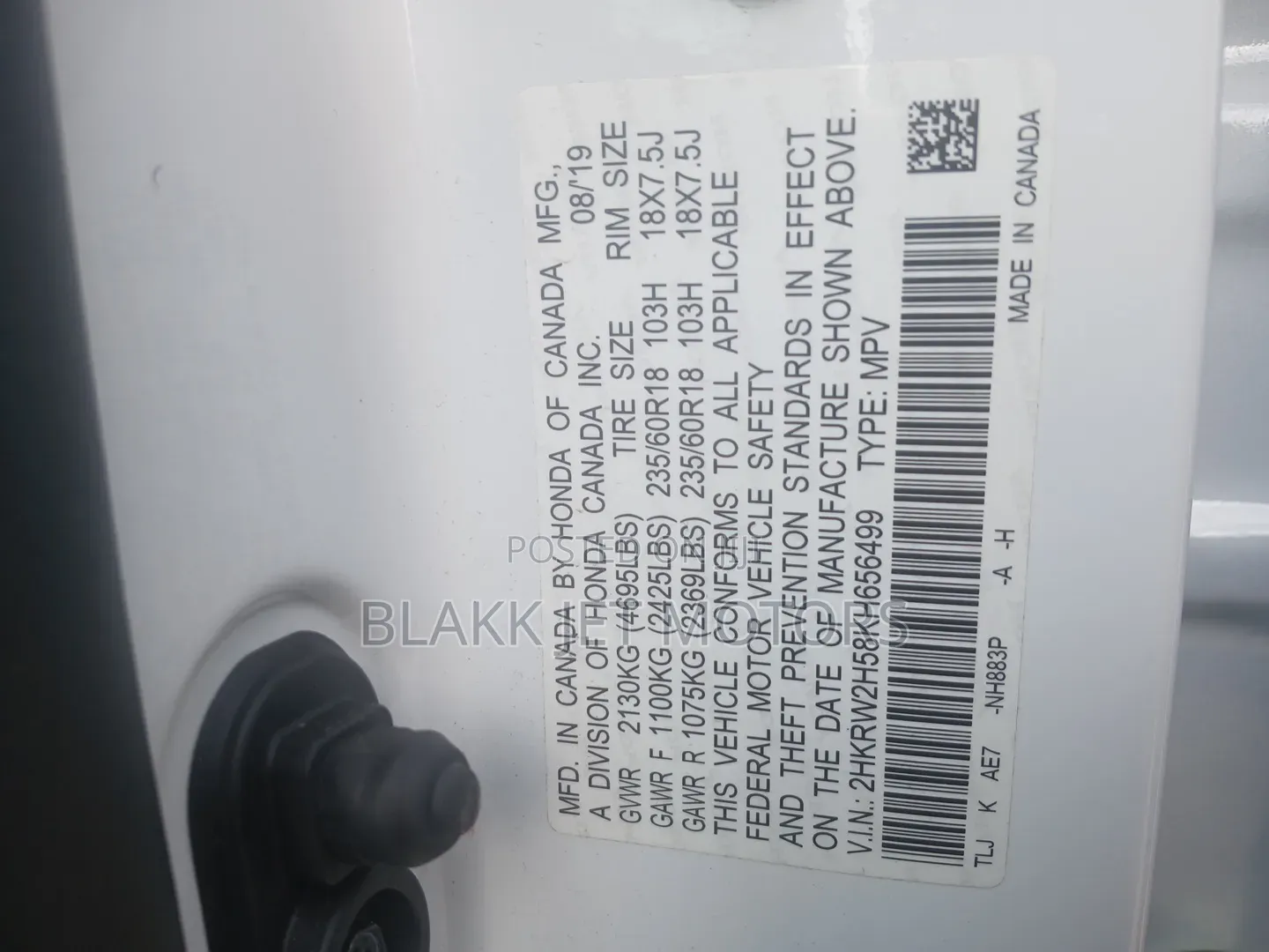 Honda CR-V 2019 White