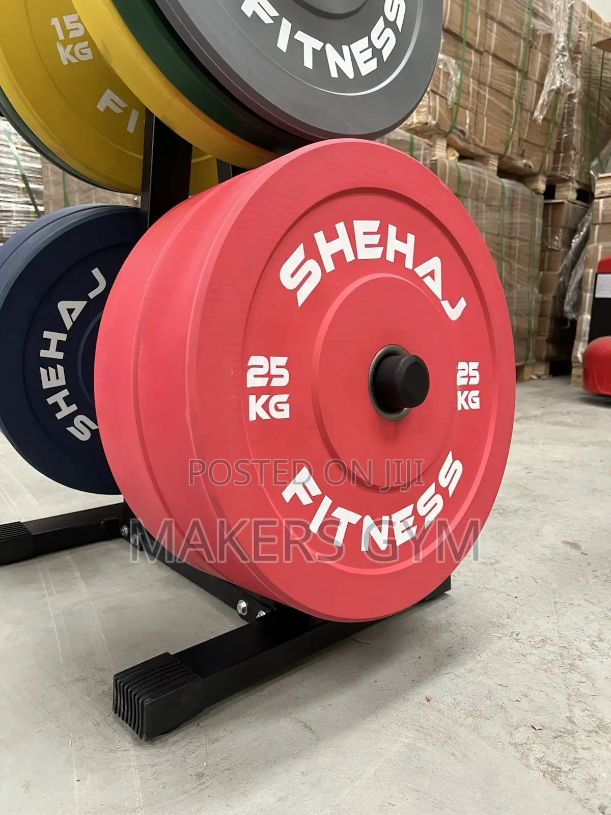 150kg Set Bumper Olympic Weight Plates With Rack