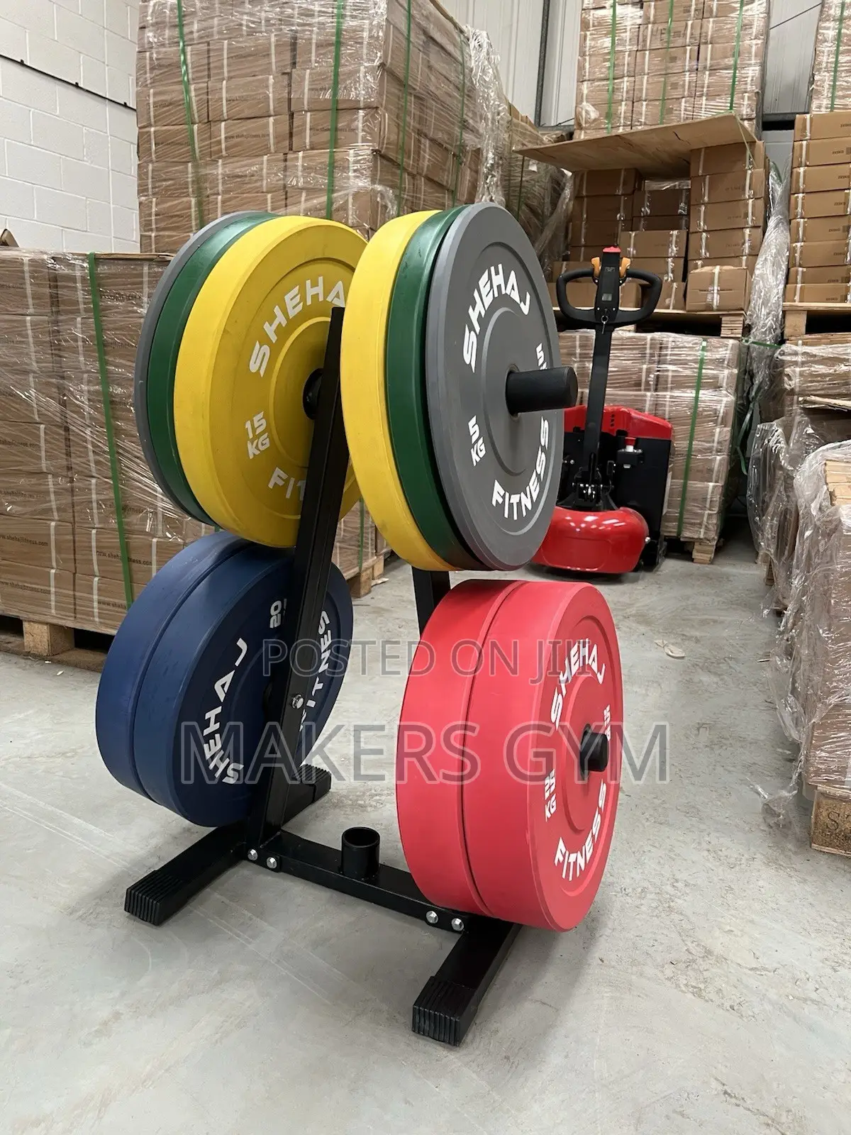 150kg Set Bumper Olympic Weight Plates With Rack