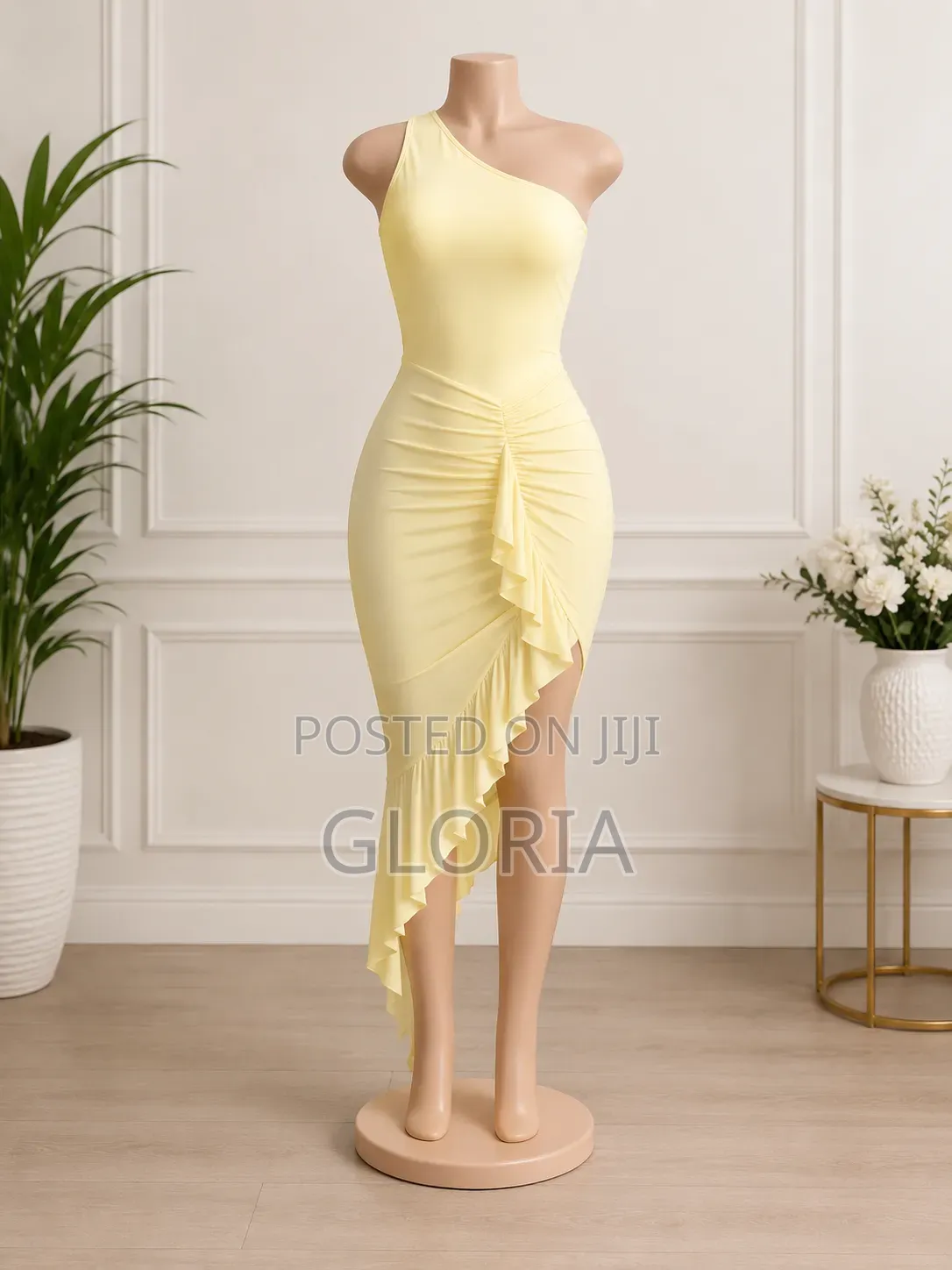 Yellow Ruffled Dress