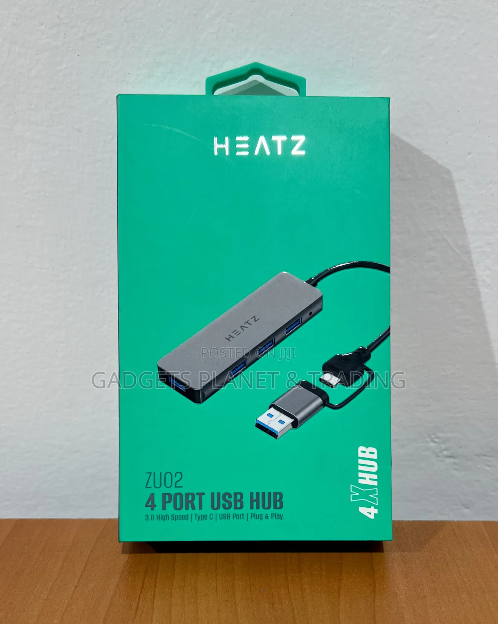 Heatz 2-in-1 to 4-Port Usb 3.0 Hub | Zu02