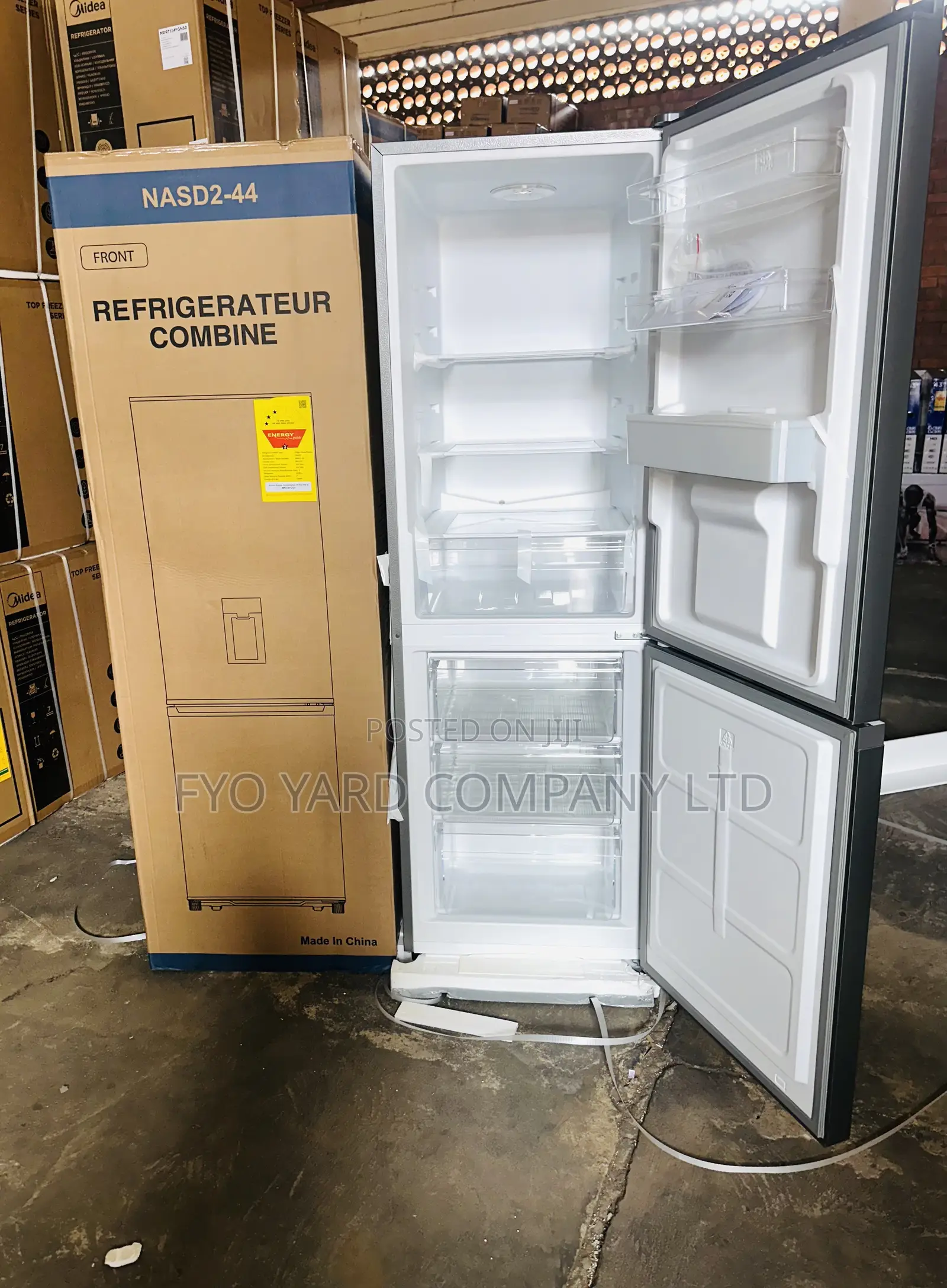 Highest Made Nasco 287liters Double Door Fridge + Water Dispenser
