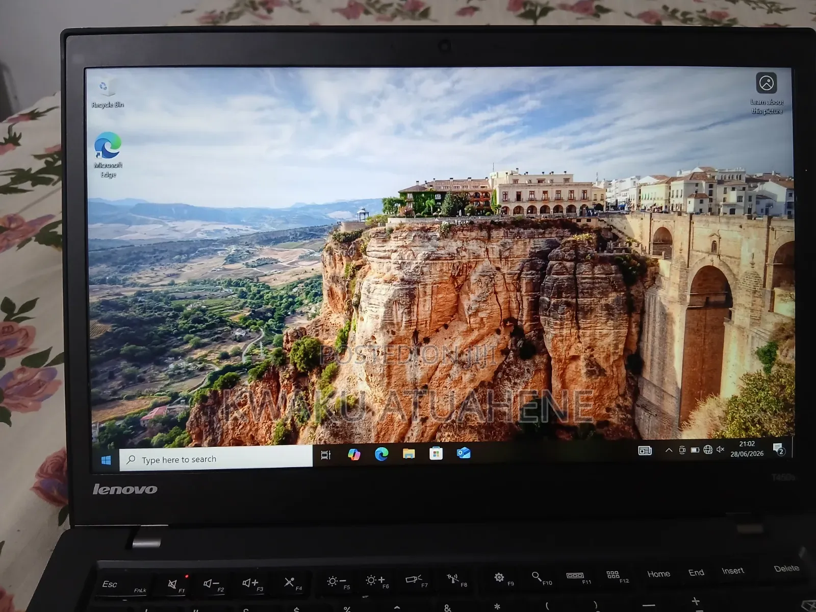 Laptop Lenovo ThinkPad T450 8GB Intel Core i5 SSD 128GB