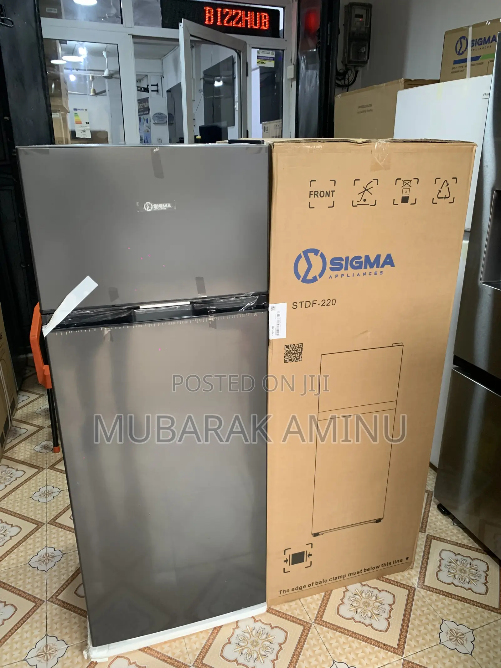 Brand New Double Door Sigma Fridge - Freezer.