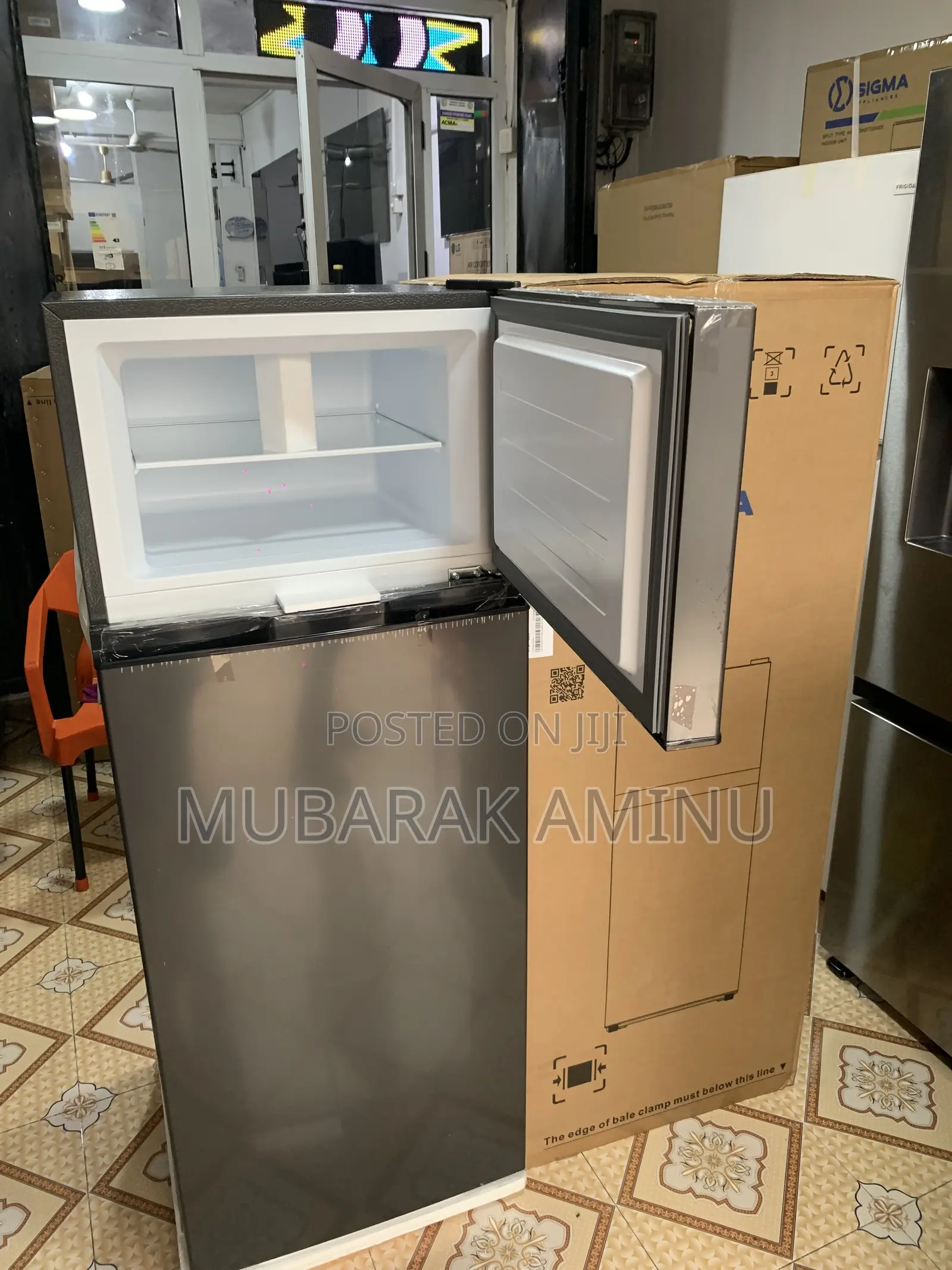 Brand New Double Door Sigma Fridge - Freezer.