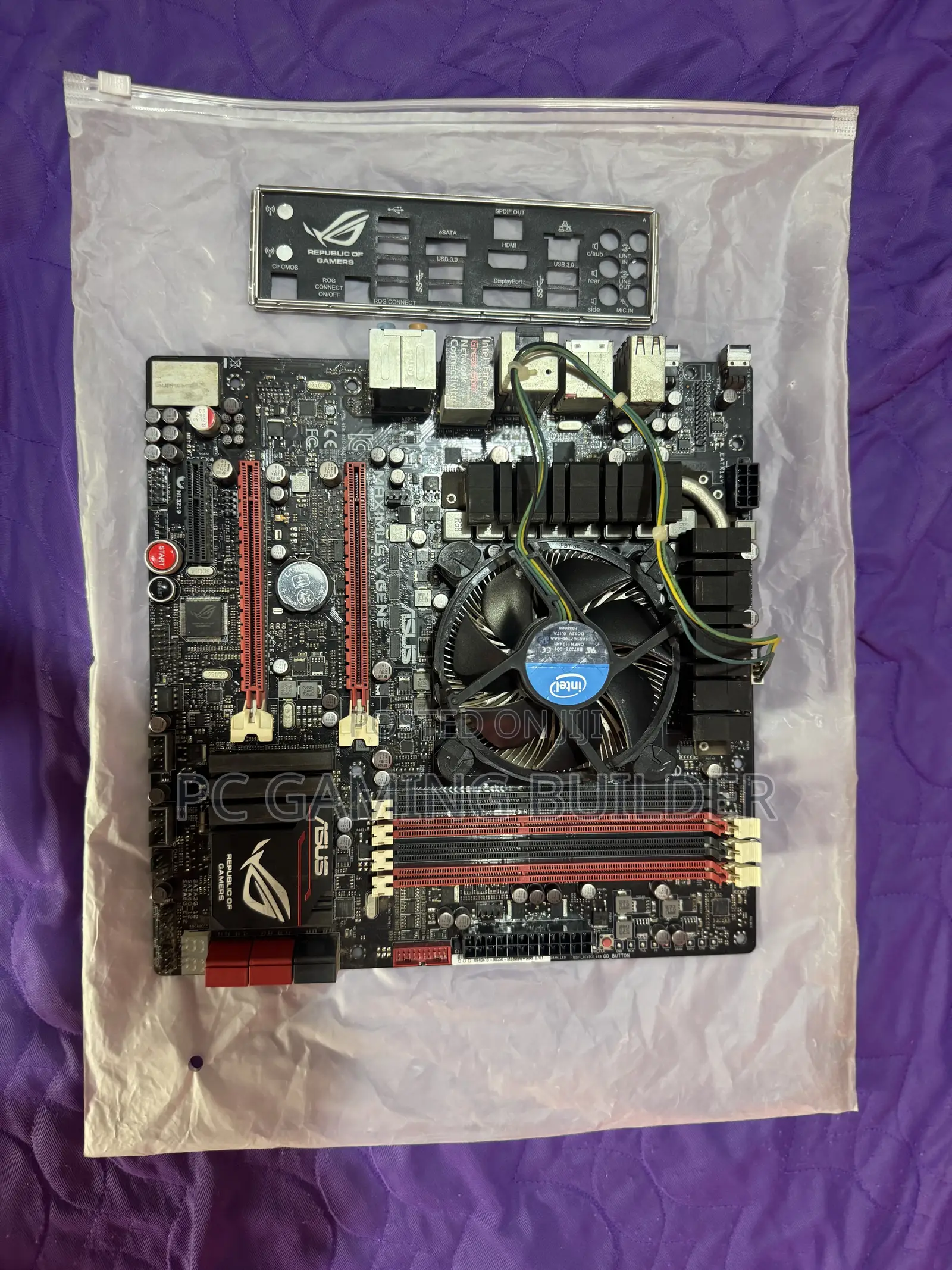Asus Motherboard + I7 3770 + Cpu Fan Cooler Combo