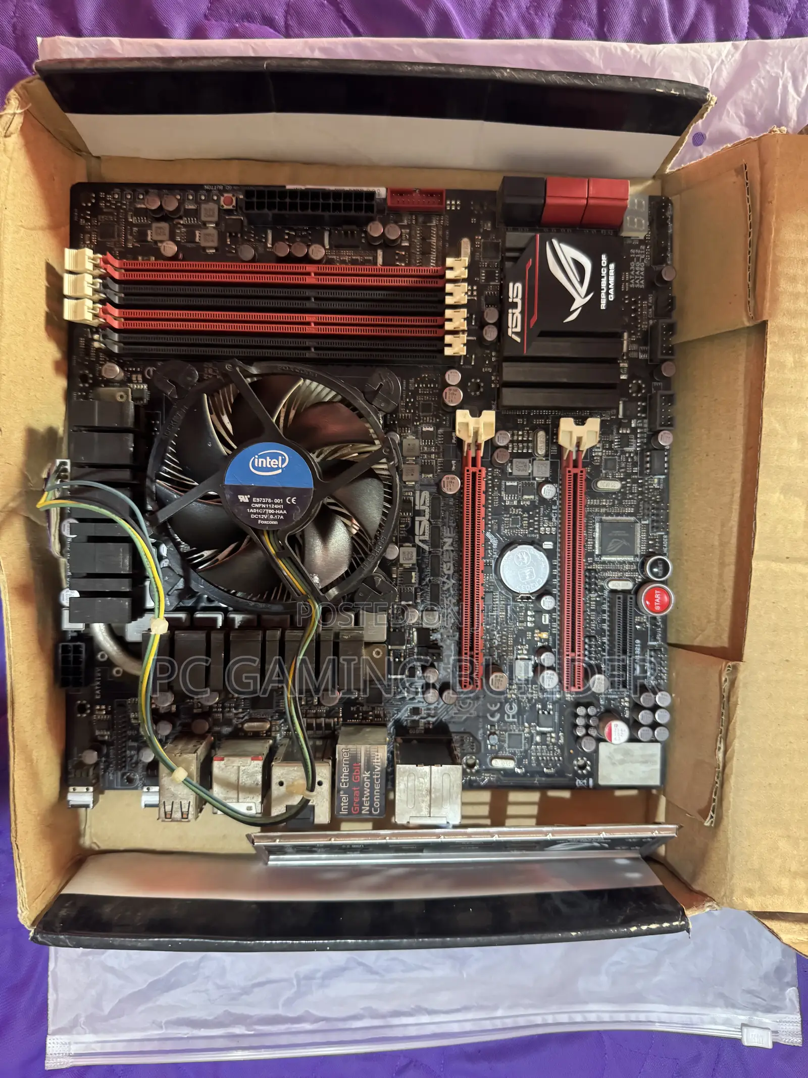 Asus Motherboard + I7 3770 + Cpu Fan Cooler Combo