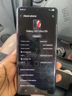 Samsung Galaxy S21 Ultra 5G 256 GB Black
