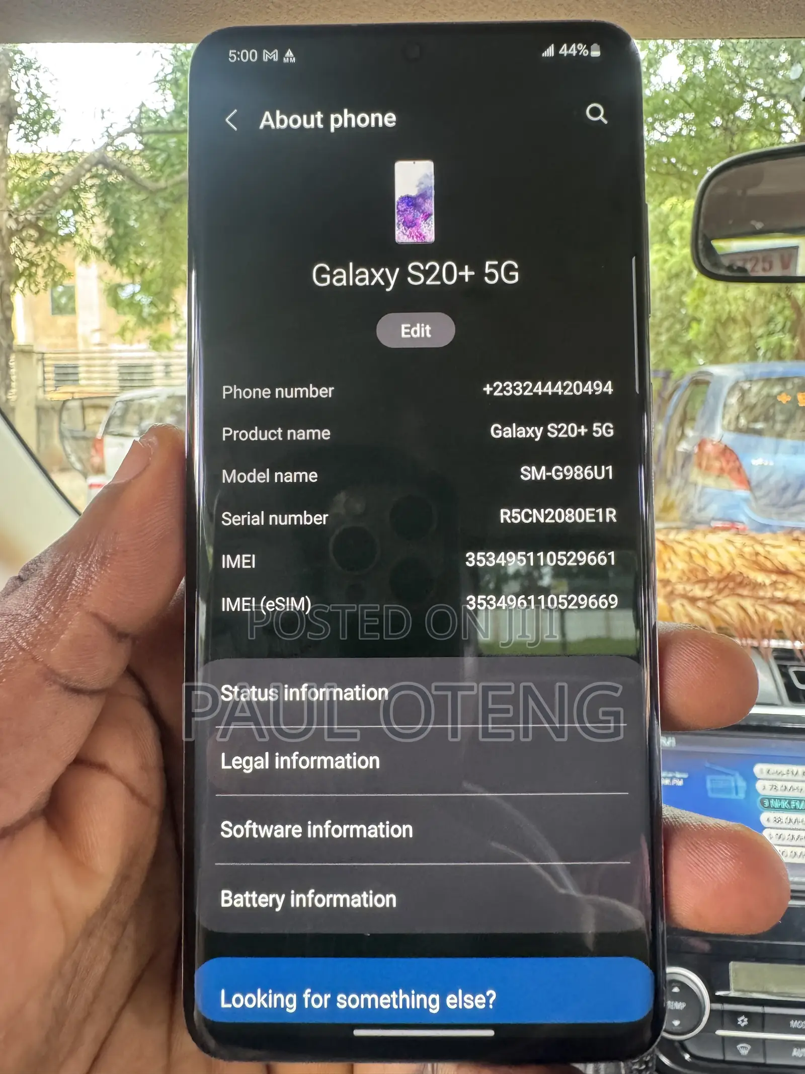 Samsung Galaxy S20+ 5G 256 GB Gray