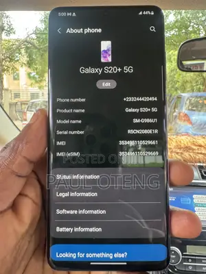 Samsung Galaxy S20+ 5G 256 GB Gray
