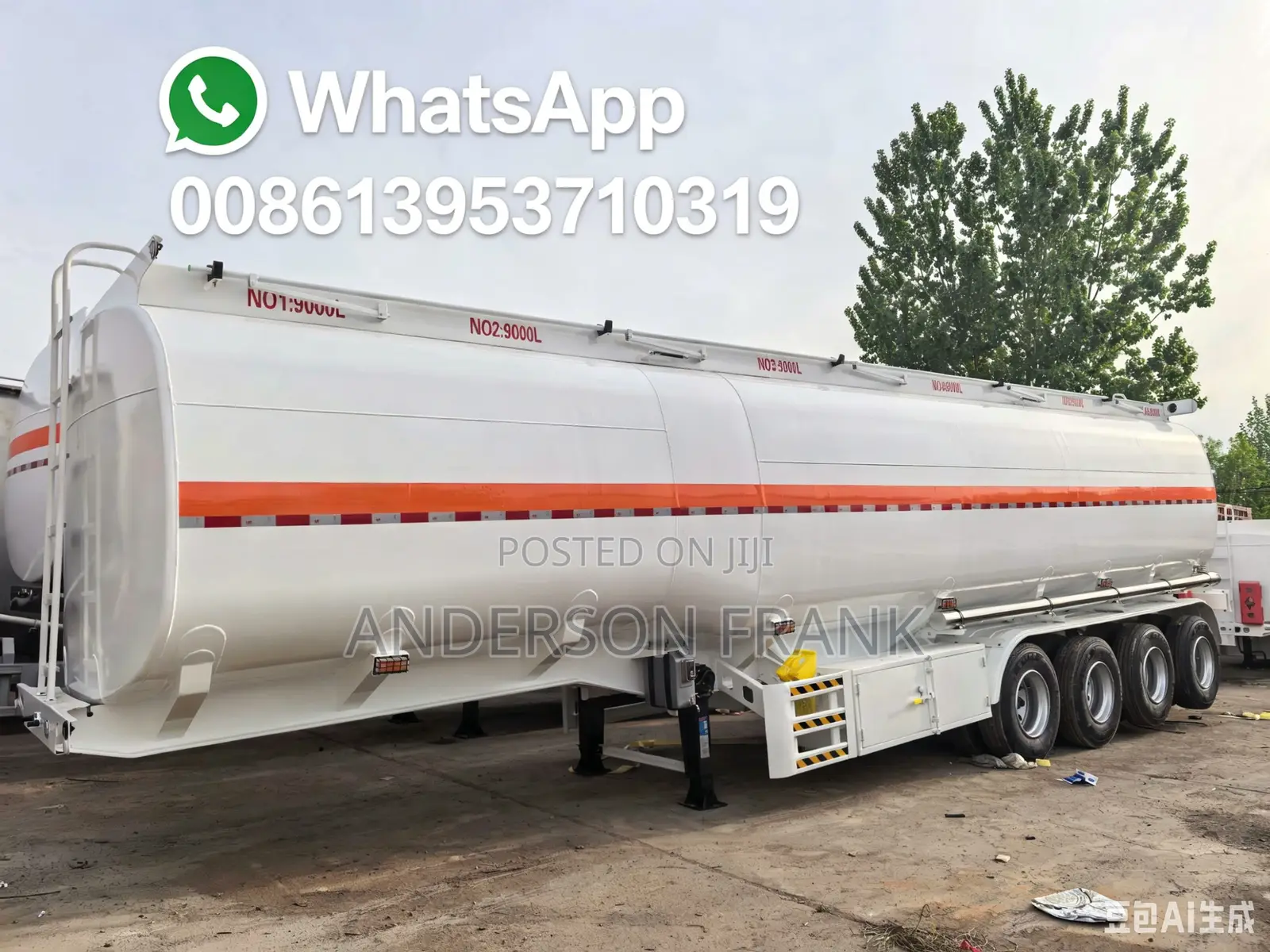 45 CBM Fuel Tank Trailer Bottom Price