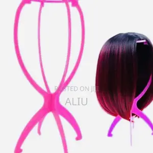 Foldable Wig Stand for Wig Makers Lovers | Pink/White/Black