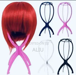 Foldable Wig Stand for Wig Makers Lovers | Pink/White/Black