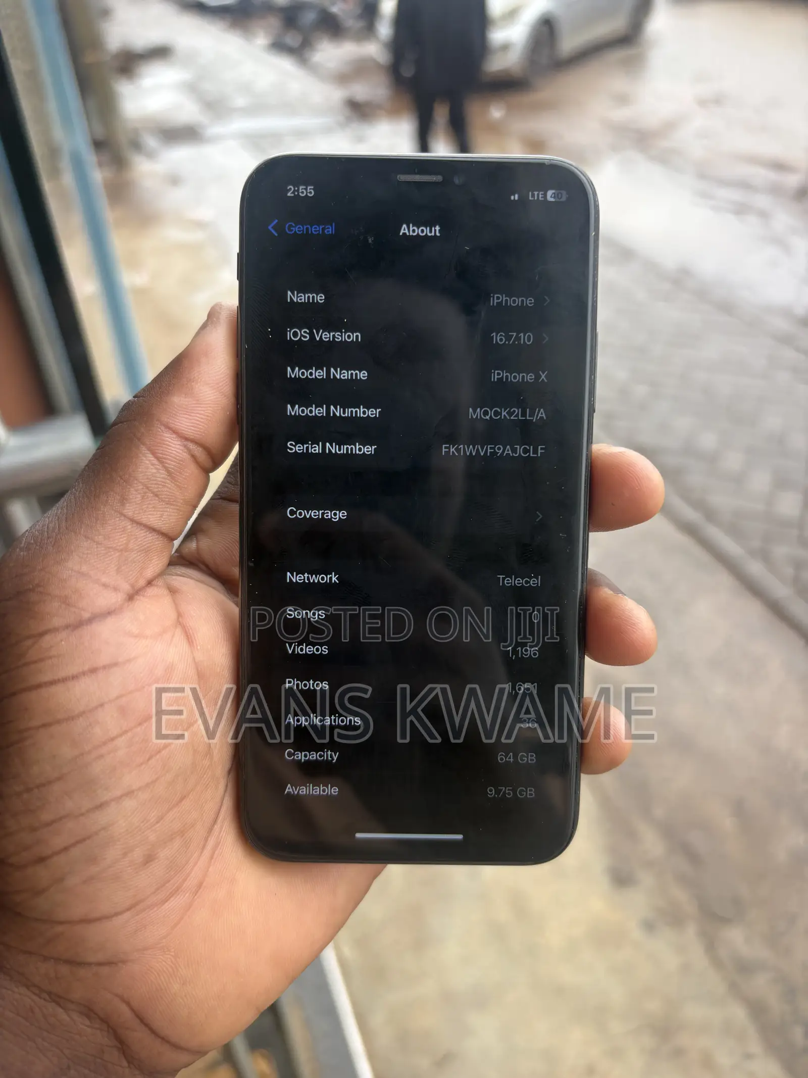 Apple iPhone X 64 GB Black