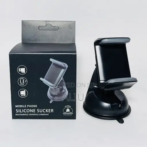 Universal Phone Car Mount | Silicone Sucker | Dashboard/Windshield