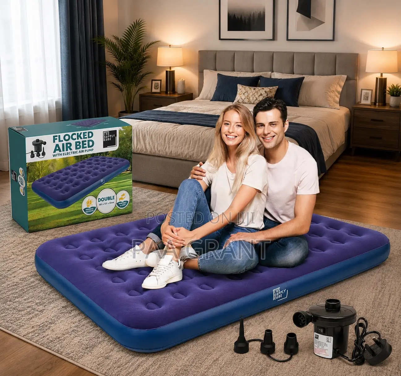 Sleep Smarter ,Live Better. ( Single Air Mattress Plus Free Pump