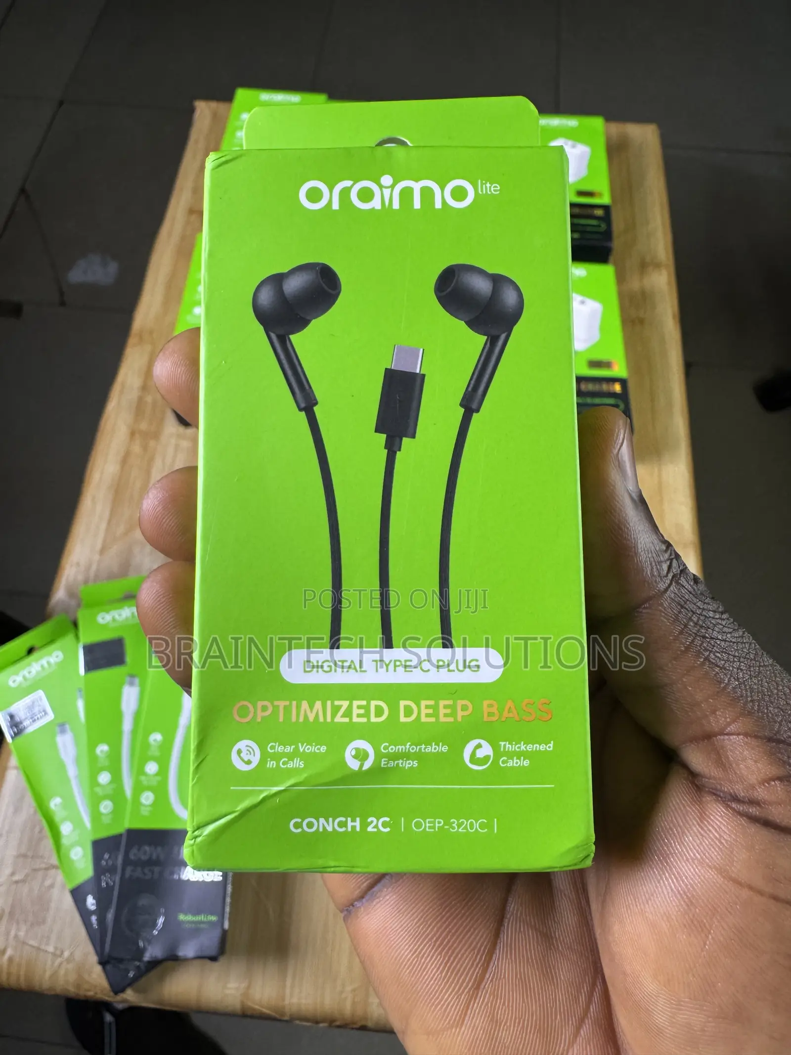 Original Oraimo Type-C Wired Earphones