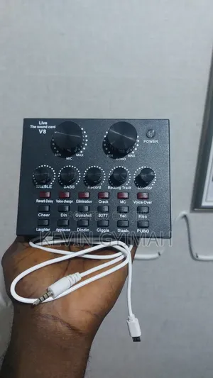 V8 Sound Card for Recording, Live Broadcasting, Voice Chat