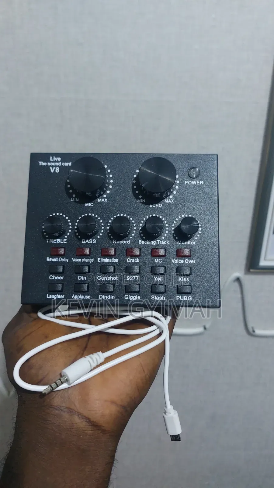V8 Sound Card for Recording, Live Broadcasting, Voice Chat