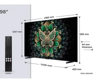 All New TCL 98 Inch Premium Qd-Mini Led Smart 98c6k Television