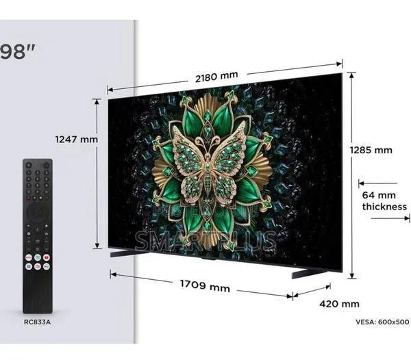 All New TCL 98 Inch Premium Qd-Mini Led Smart 98c6k Television