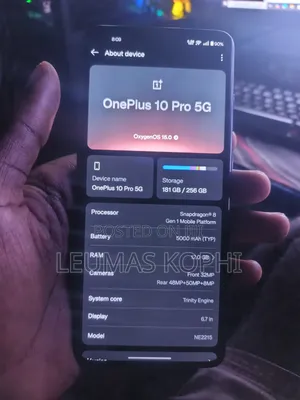 New OnePlus 10 Pro 256 GB Black