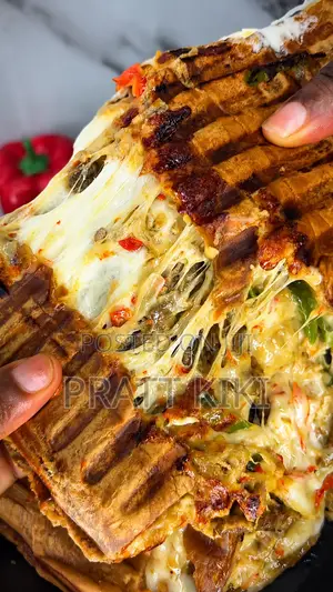 Cheesy Loaded Sandwich (Cheese Steak)