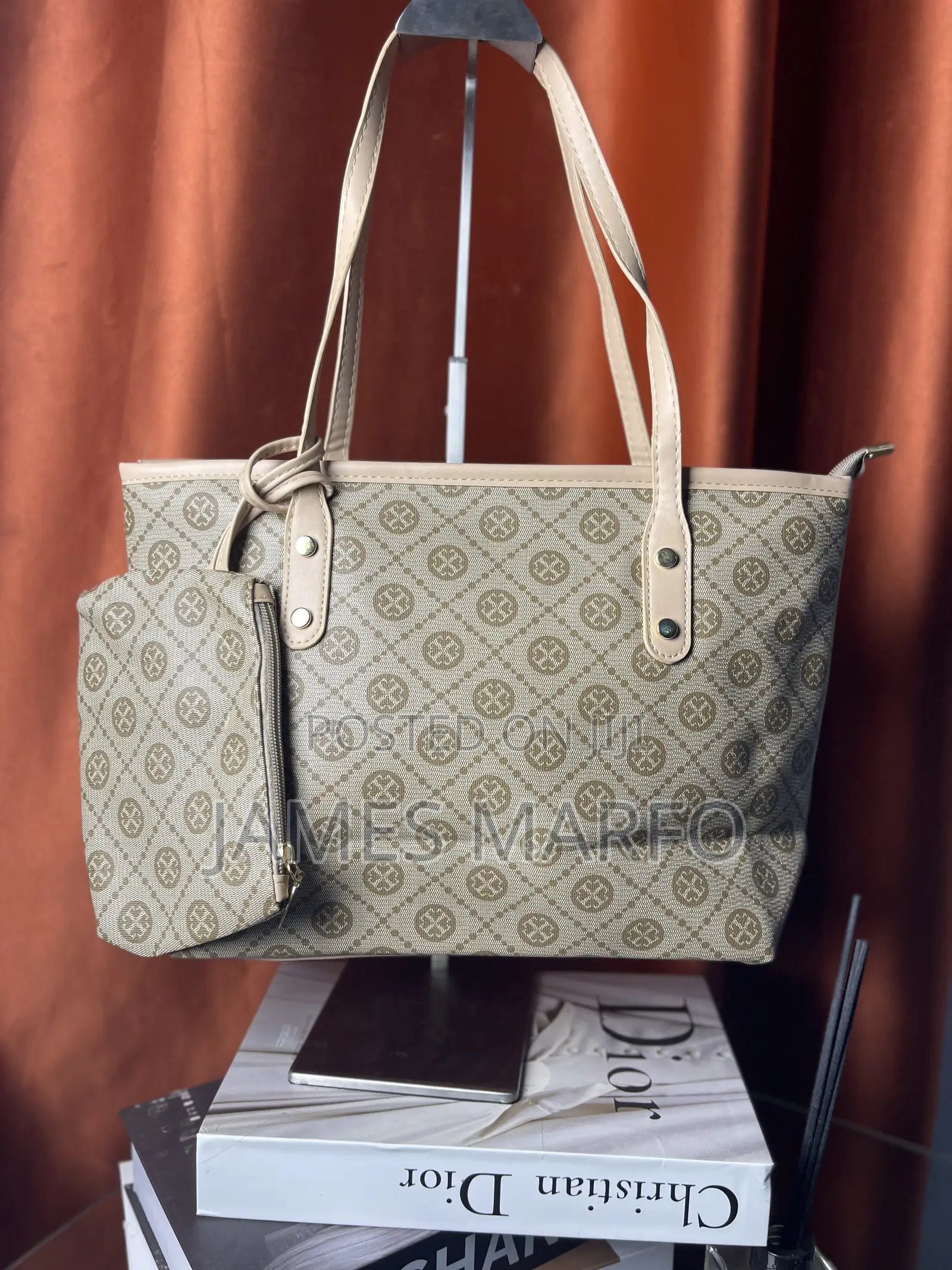 2 in 1 Leather Tote Bag