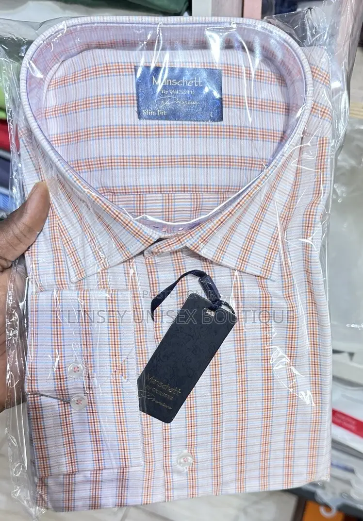 Luxury Men’S Slim Fit Long Sleeve Check Shirt – M-2xl