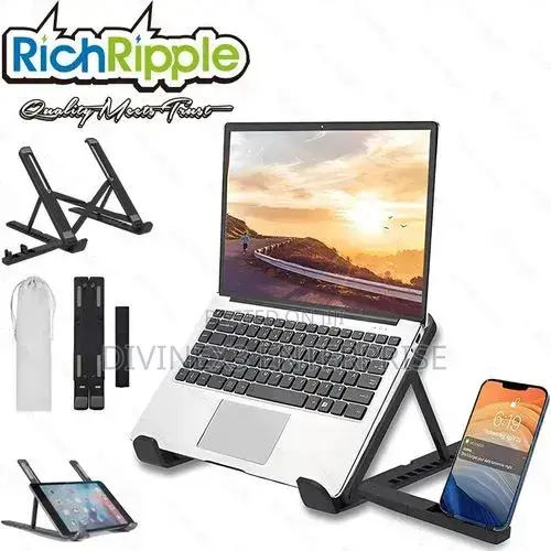 Laptop Stand With Phone Holder