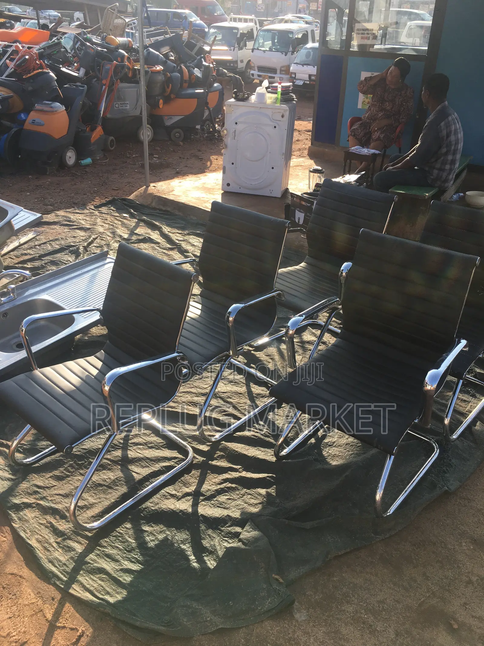 Black Leather Office Chair