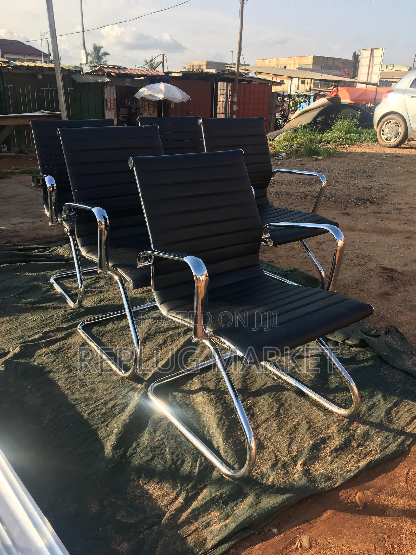 Black Leather Office Chair
