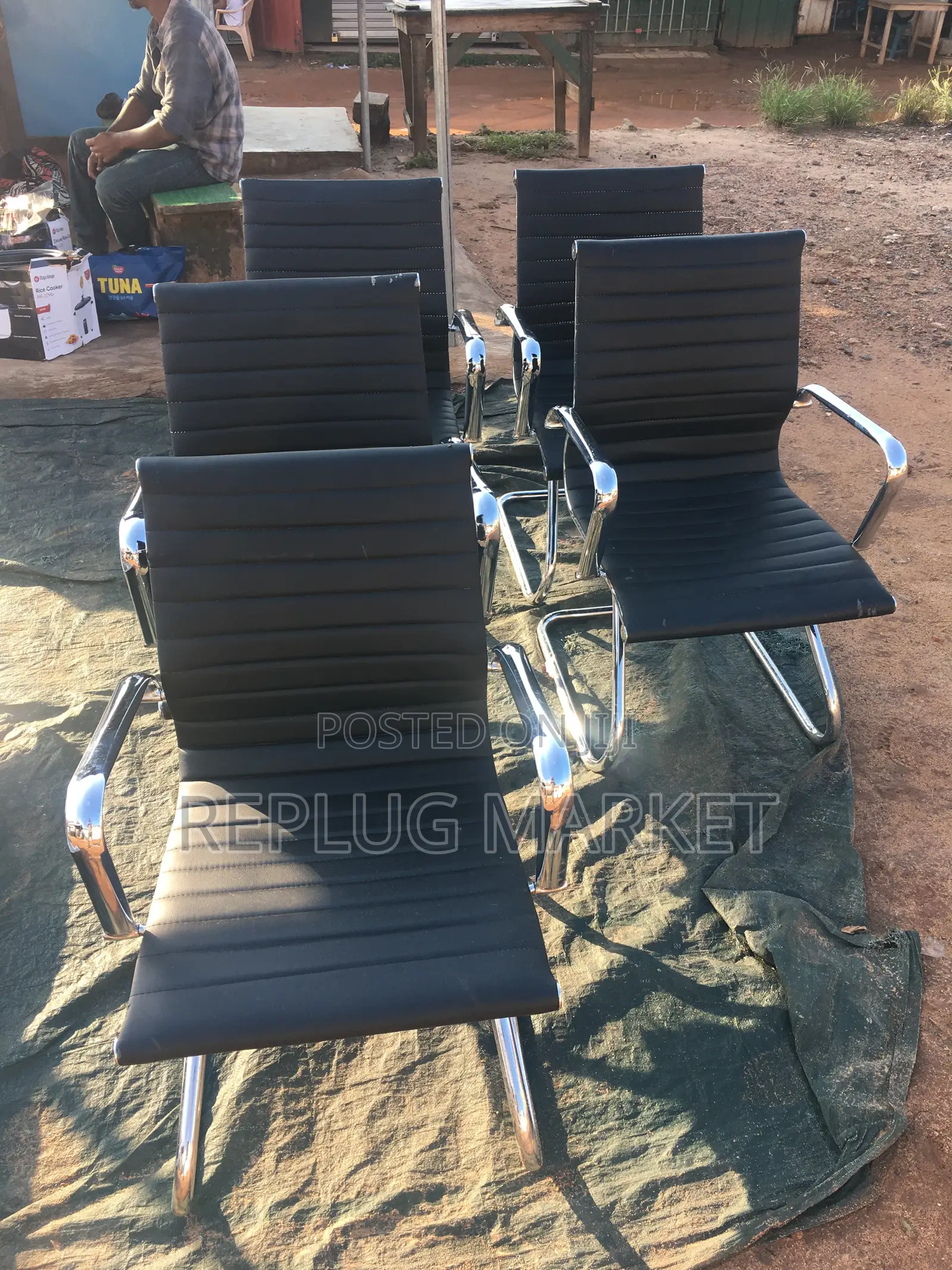 Black Leather Office Chair