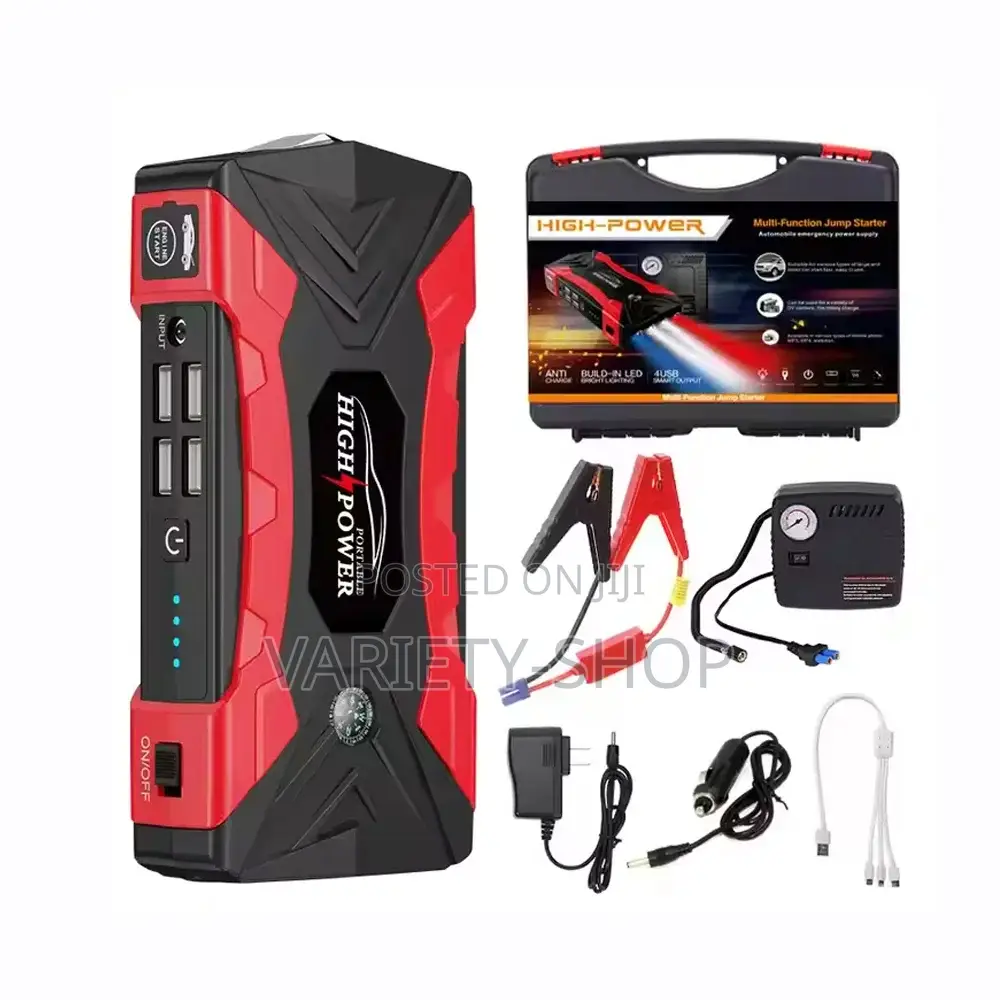 High Power Multi-Function Jump Starter Kit With Compressor