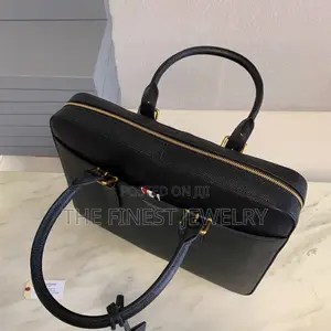Thom Browne Pebble Grain Leather Briefcase