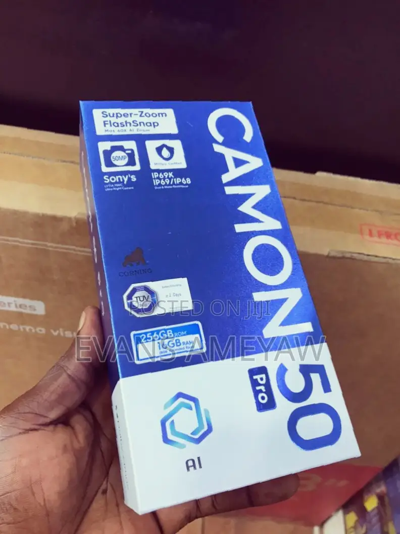 New Tecno Camon 50 Pro 256 GB Blue