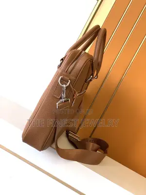 Hermès-Style Leather Briefcase