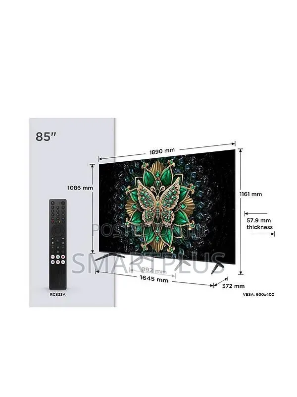 All New 85 Inch TCL Qled 85c6k Qd-Mini Led Smart Android Television