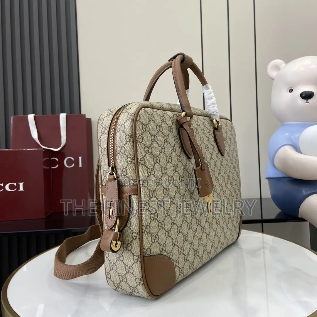 Gucci Gg Emblem Medium Briefcase