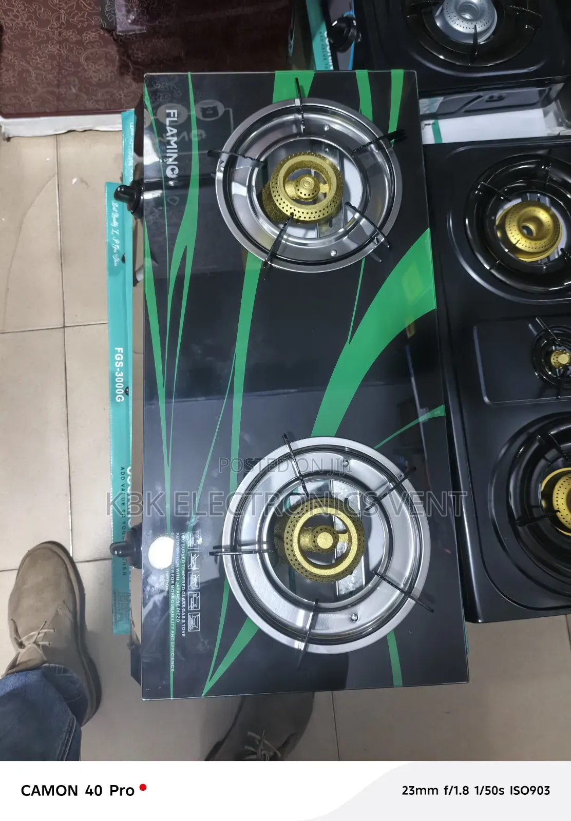 Flamino 2burner Tempered Gas Stove