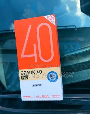 New Tecno Spark 40 Pro 256 GB Black