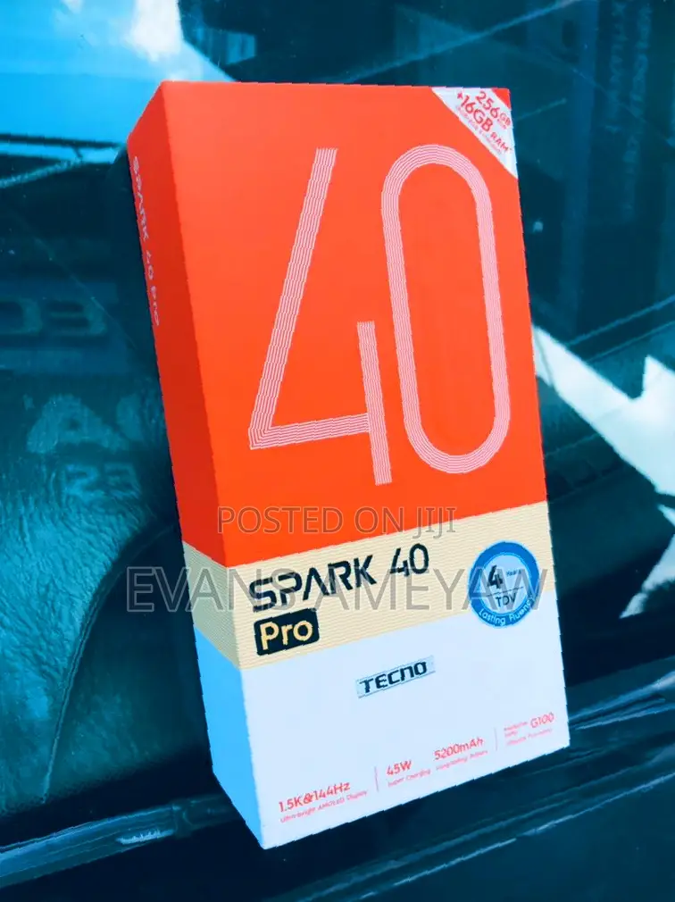 New Tecno Spark 40 Pro 256 GB Black