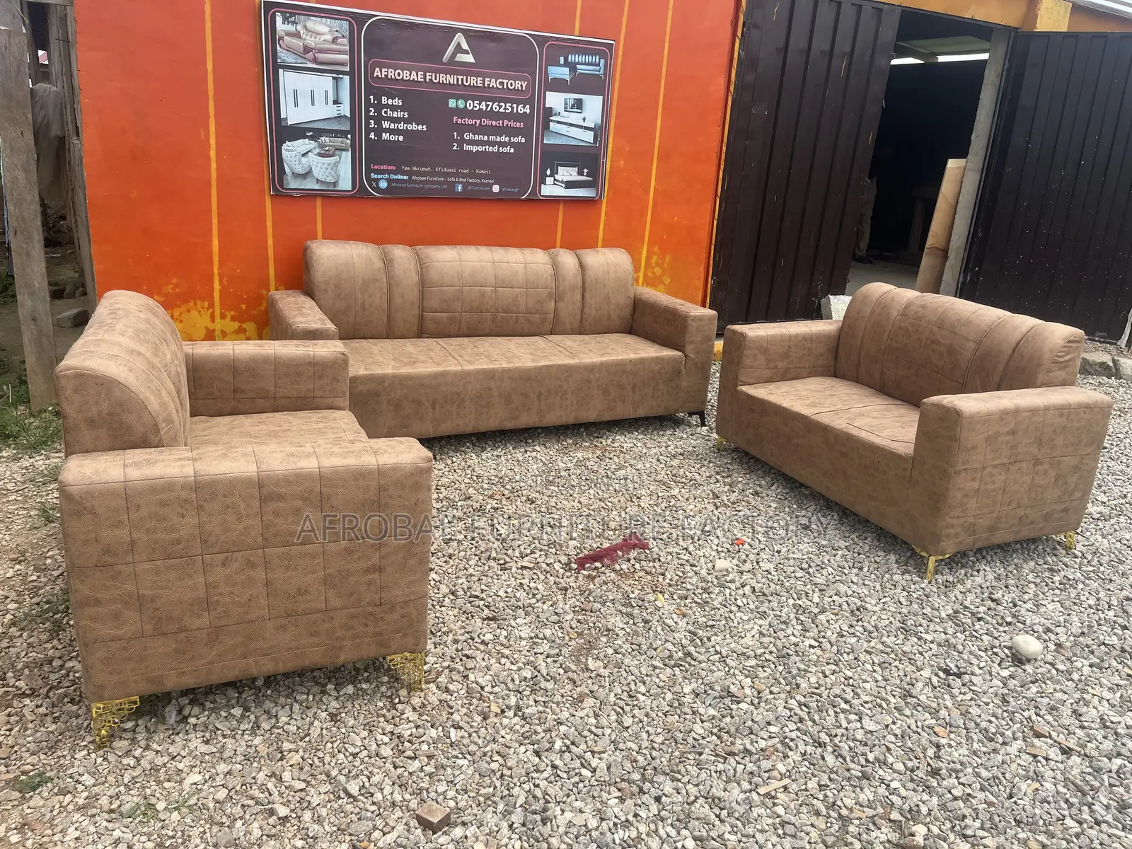 We Deliver Before You Pay 3+2+2 Full Set Spacious Quality Sofa Chairs