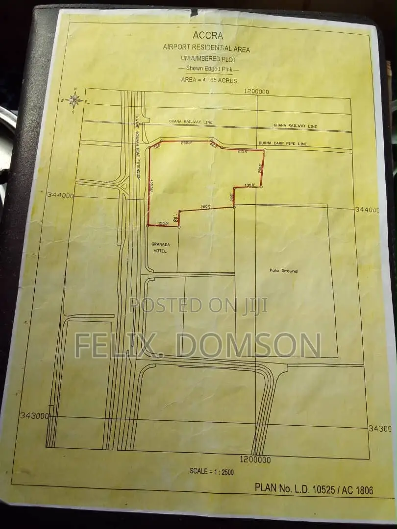 4.65 Acres of Land for Sale at Airport Residential Area.