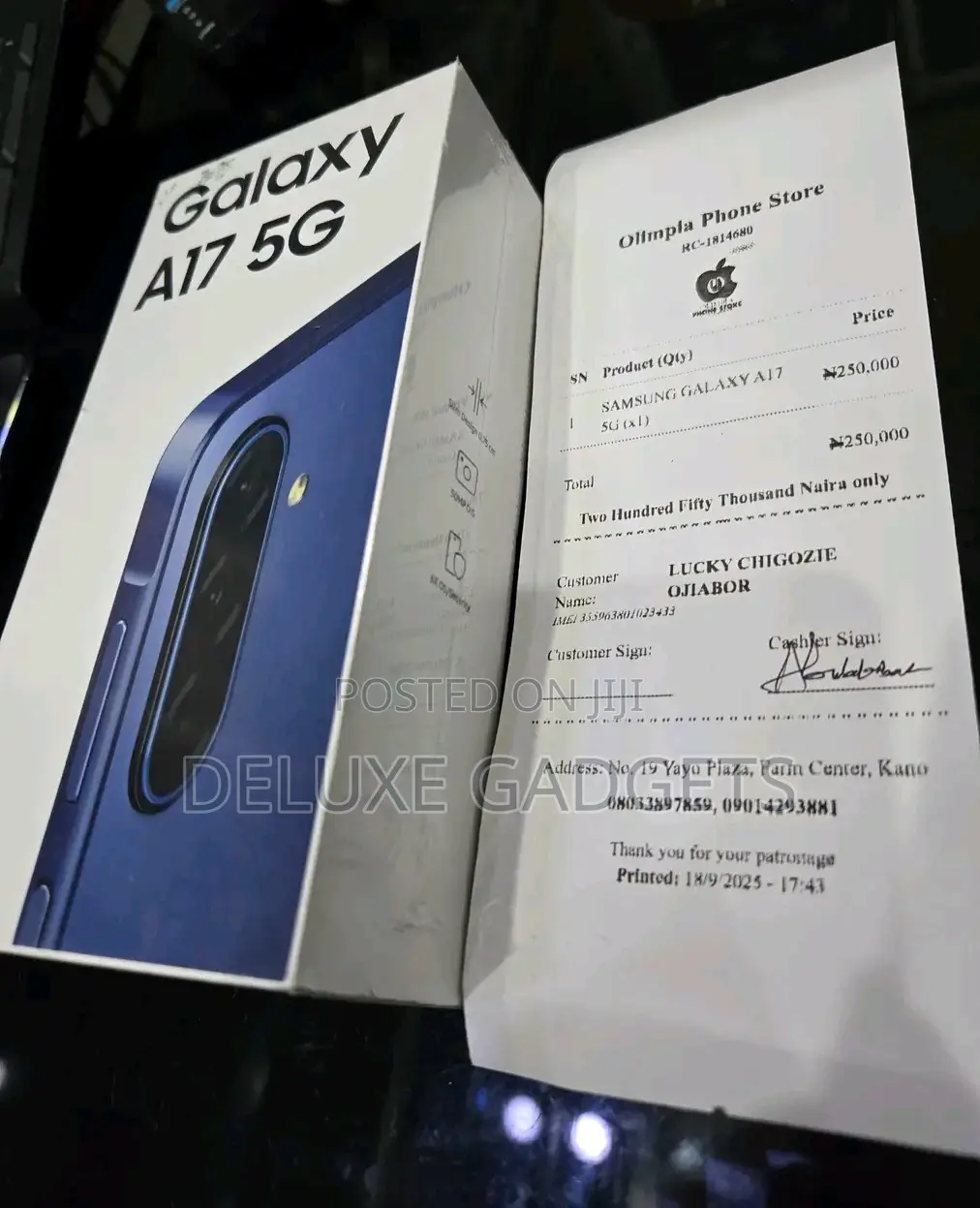 New Samsung Galaxy A17 5G 256 GB Blue