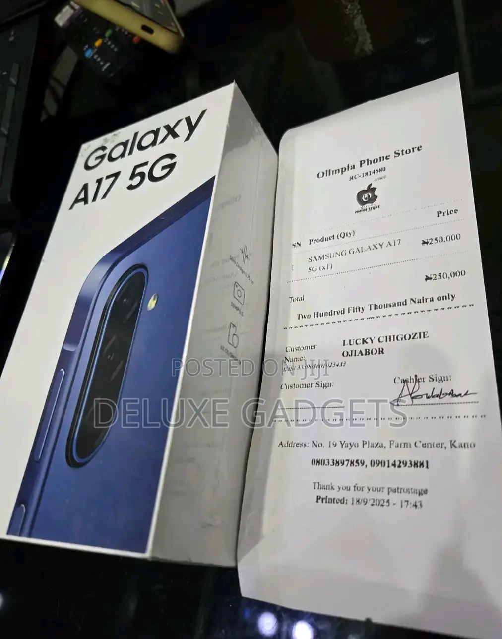 New Samsung Galaxy A17 5G 256 GB Blue