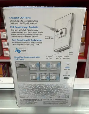 Cudy Ap3000 Wall Wifi 6 Ax3000 in-Wall Wireless Gigabit Access Point